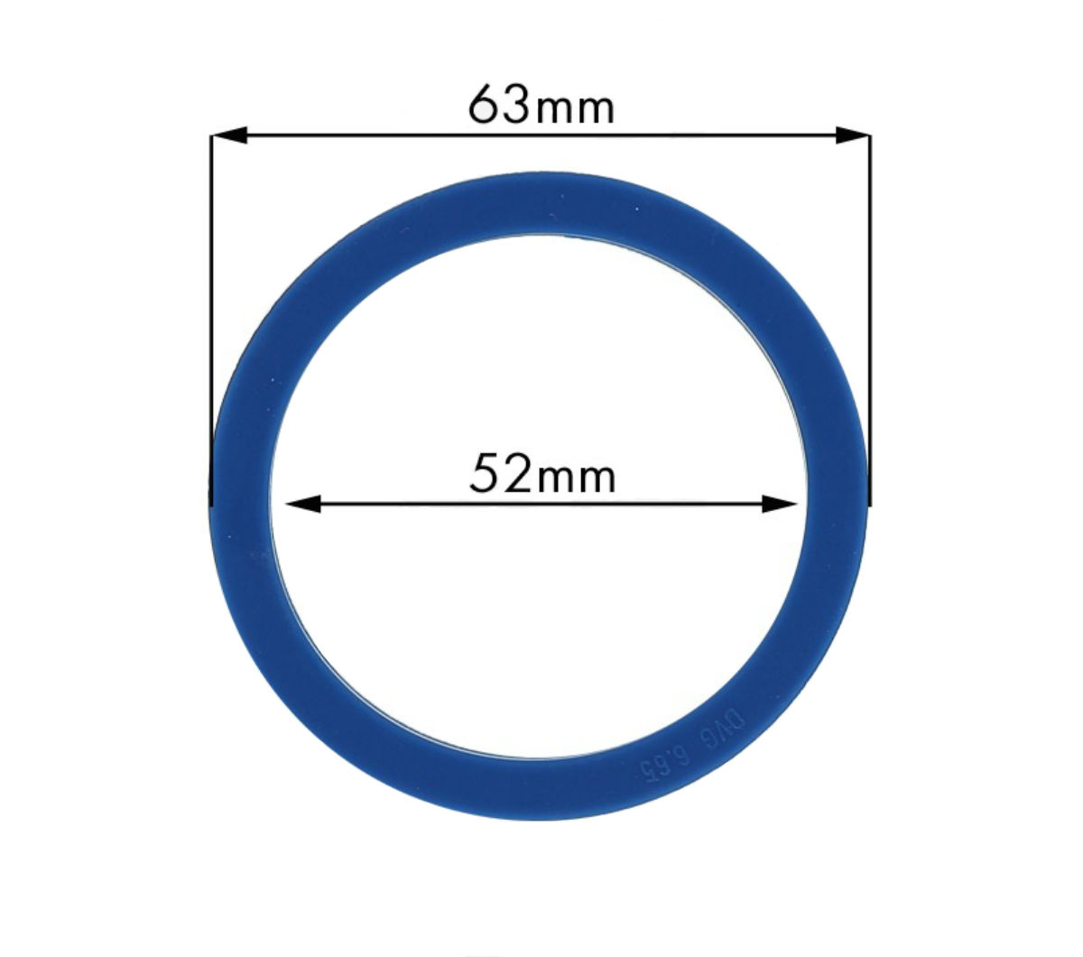 Silicone Gasket for La Spaziale 6.65mm - blue